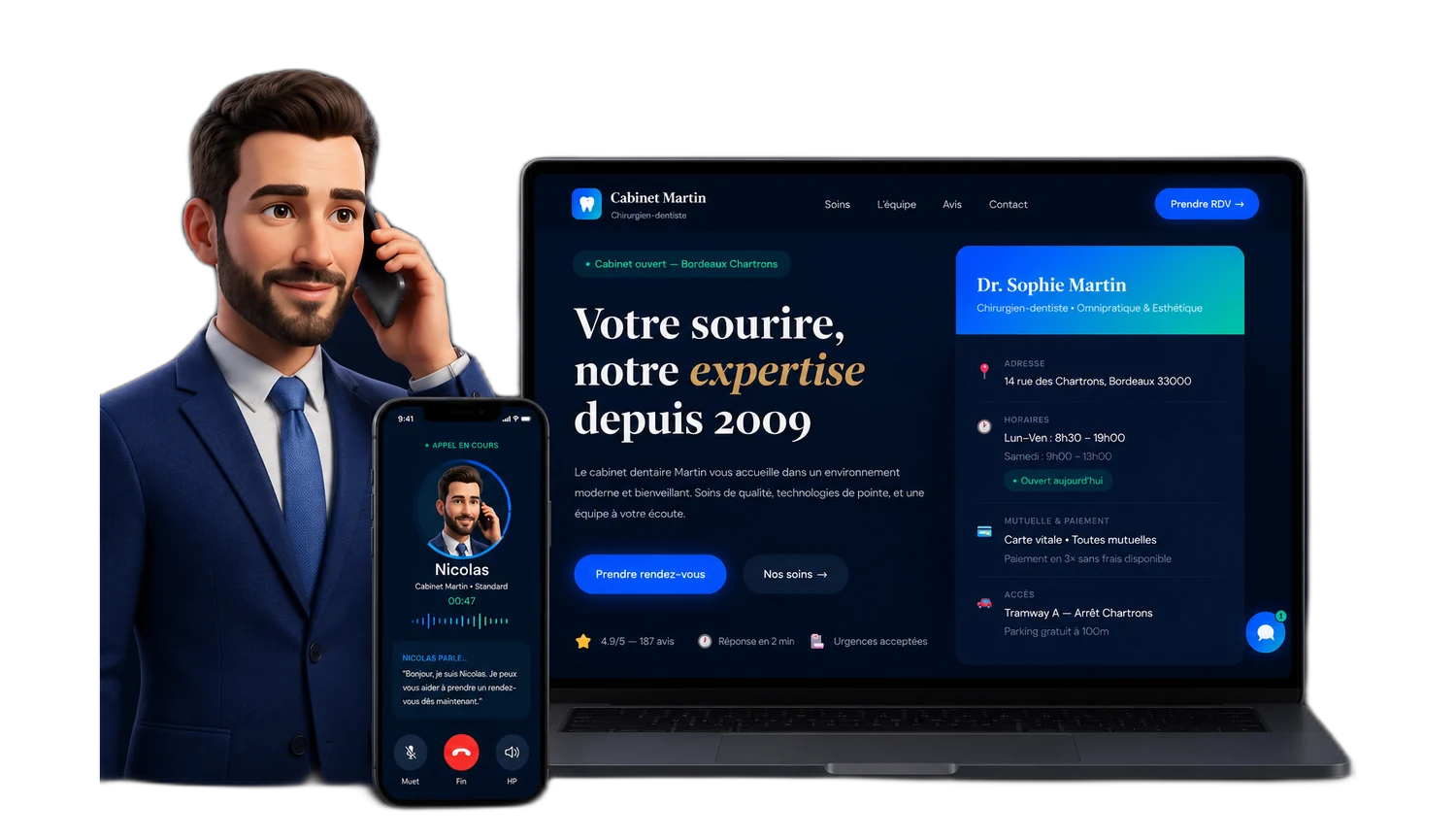Cabinet Martin — site web + agent IA