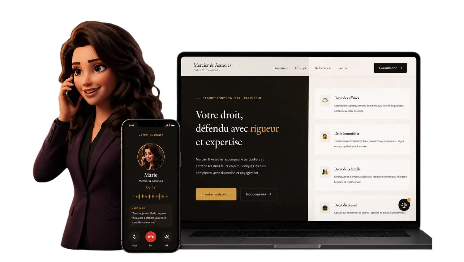 Mercier & Associés — site web + agent IA